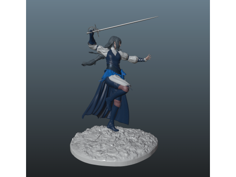 Final Fantasy 16 Jill Warrick 3D-printmodel