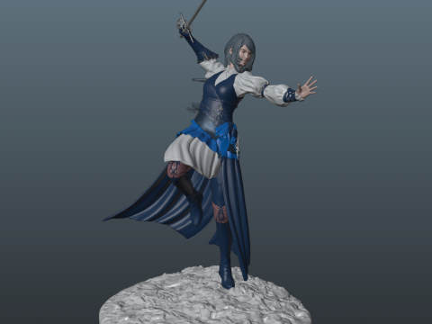 Final Fantasy 16 Jill Warrick 3D-printmodel