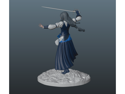 Final Fantasy 16 Jill Warrick 3D-printmodel