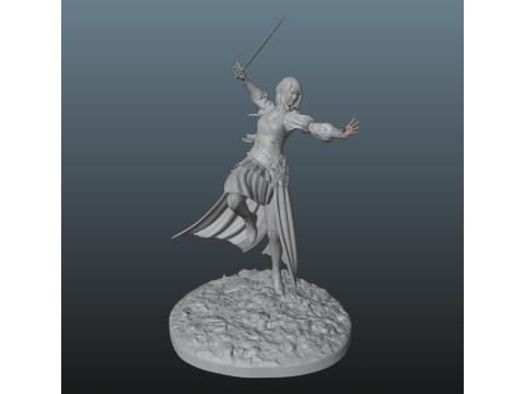 Final Fantasy 16 Jill Warrick 3D-printmodel