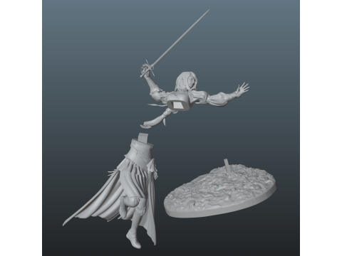 Final Fantasy 16 Jill Warrick 3D-printmodel
