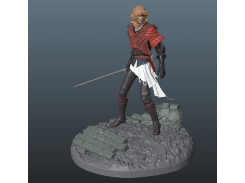 Final Fantasy 16 Joshua Rosfield 3Dプリントモデル