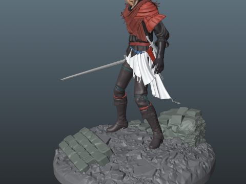 Final Fantasy 16 Joshua Rosfield 3Dプリントモデル