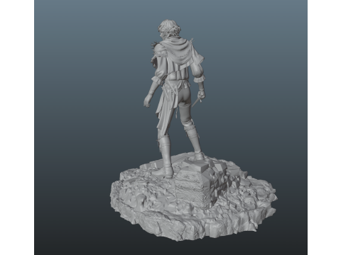 Final Fantasy 16 Joshua Rosfield 3Dプリントモデル