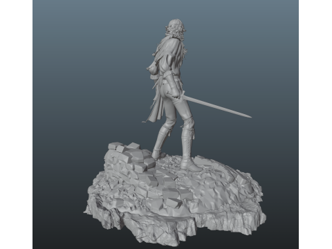 Final Fantasy 16 Joshua Rosfield 3Dプリントモデル