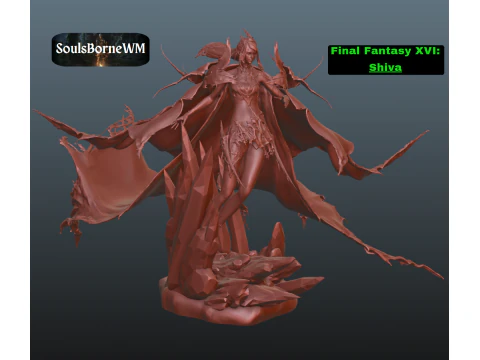 Final Fantasy 16 Shiva 3D Baskı Modeli
