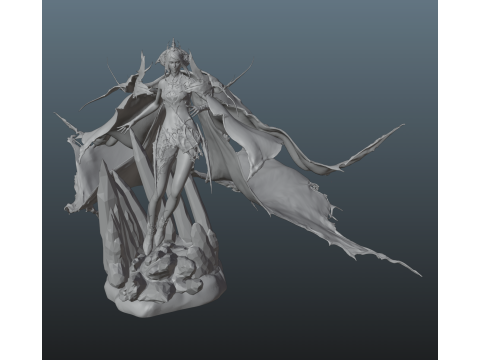 Final Fantasy 16 Shiva 3Dプリントモデル