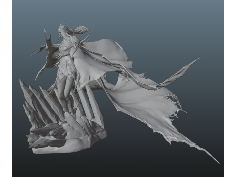 Final Fantasy 16 Shiva 3Dプリントモデル