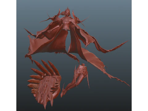Final Fantasy 16 Shiva 3D Print Model