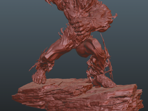 Final Fantasy 16 Titan Model Cetak 3D