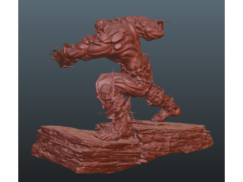 Final Fantasy 16 Titan Model Cetak 3D