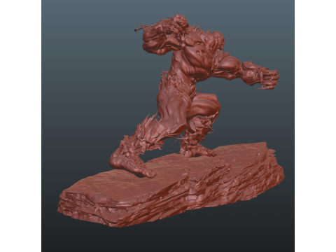 Final Fantasy 16 Titan Model Cetak 3D
