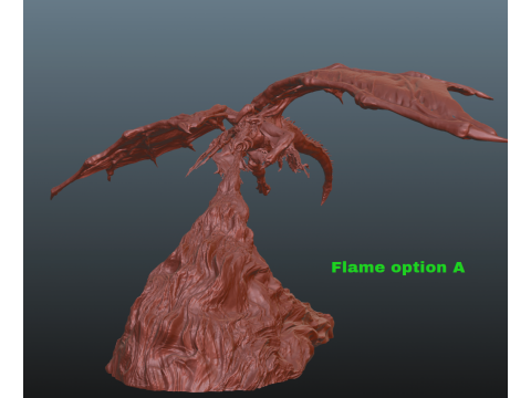 Elden Ring Bayle the Dread lamp Dragon Lamp 3Dプリントモデル
