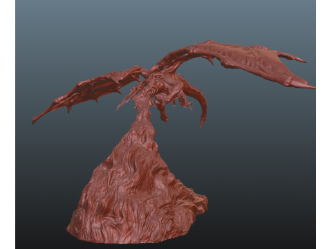 Elden Ring Bayle the Dread lamp Dragon Lamp 3Dプリントモデル