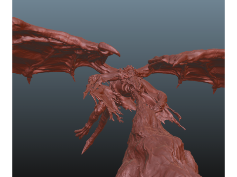 Elden Ring Bayle the Dread lamp Dragon Lamp 3Dプリントモデル