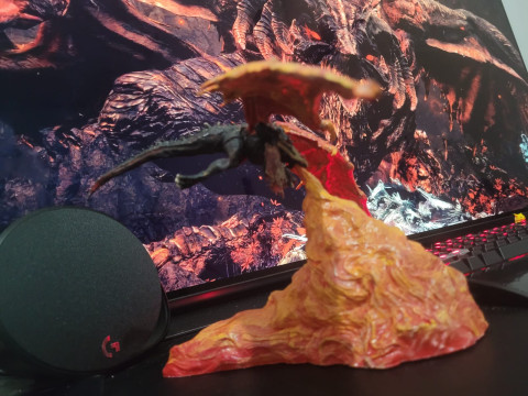 Elden Ring Bayle the Dread lamp Dragon Lamp 3Dプリントモデル