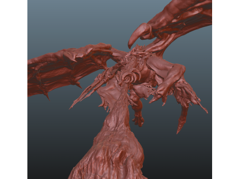 Elden Ring Bayle the Dread lamp Dragon Lamp 3Dプリントモデル