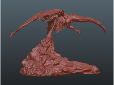 Elden Ring Bayle the Dread lamp Dragon Lamp 3Dプリントモデル