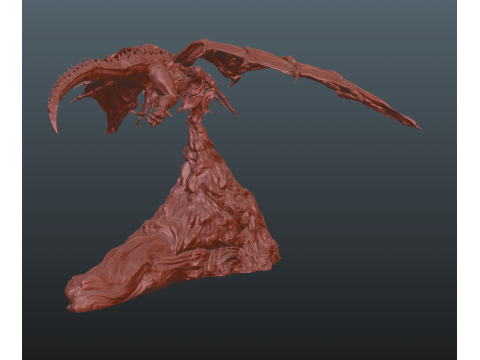 Elden Ring Bayle the Dread lamp Dragon Lamp 3Dプリントモデル