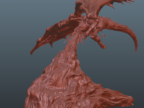 Elden Ring Bayle the Dread lamp Dragon Lamp 3Dプリントモデル