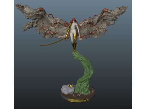 Elden Ring Malenia Phase 2 3D Print Model