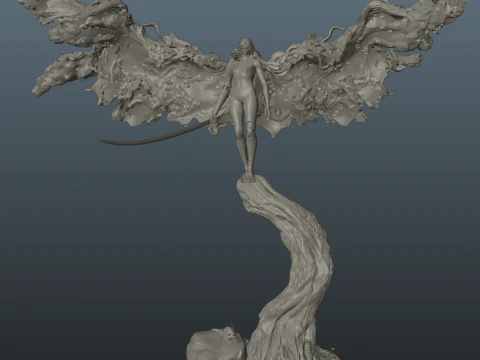 Elden Ring Malenia Phase 2 3D Print Model
