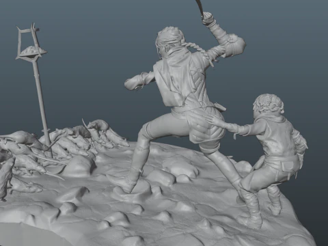 Um conto de peste Modelo de Impressão 3D