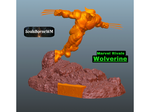 Wolverine Marvel Rivals 3Dプリントモデル