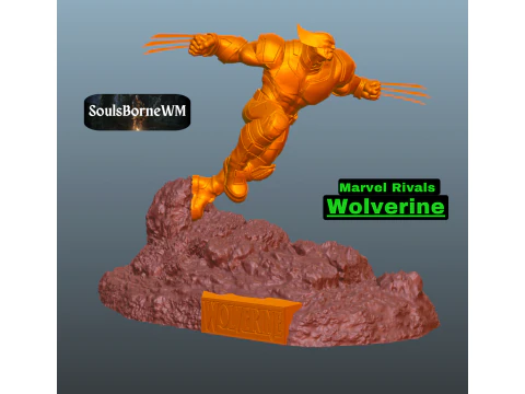 金刚狼漫威对手 3D 打印模型