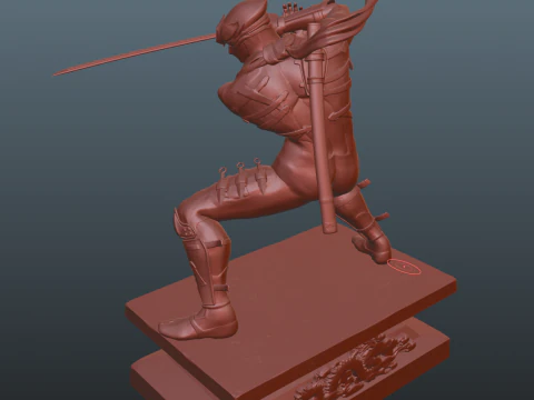 Ninja Gaiden 2 Black Ryu Hayabusa pose 2 Modelo de impresión 3D
