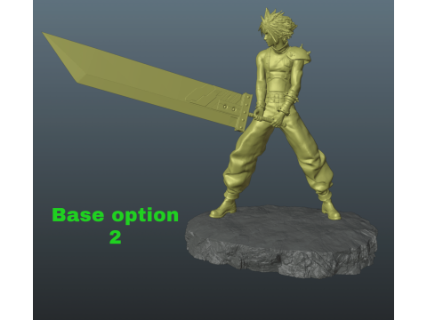 Final Fantasy VII Cloud Strife 3D Print Model
