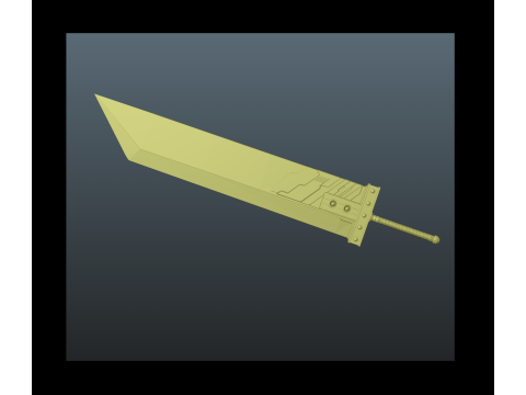 Final Fantasy VII Cloud Strife 3D Print Model