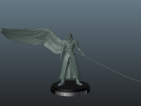 Final Fantasy 7 Sephiroth 3D Baskı Modeli
