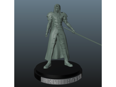 Final Fantasy 7 Sephiroth 3D Baskı Modeli