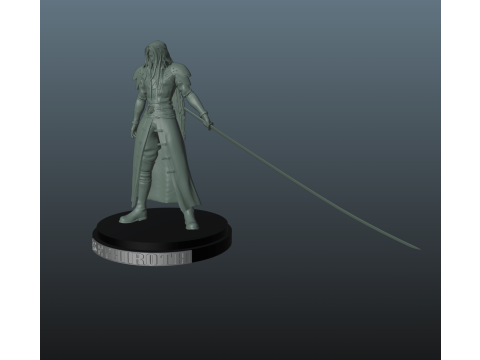 Final Fantasy 7 Sephiroth 3D Baskı Modeli
