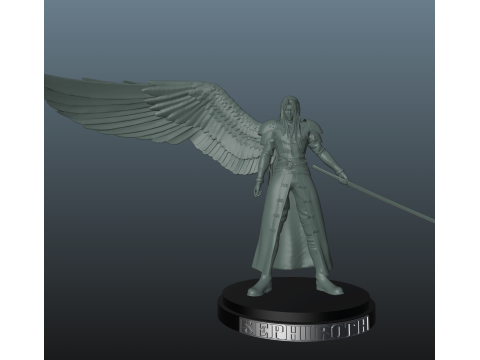 Final Fantasy 7 Sephiroth 3D Baskı Modeli