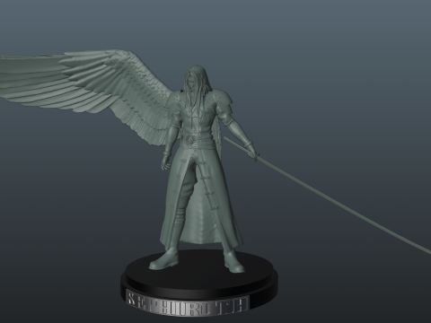 Final Fantasy 7 Sephiroth 3D Baskı Modeli