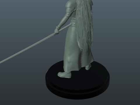 Final Fantasy 7 Sephiroth 3D Baskı Modeli