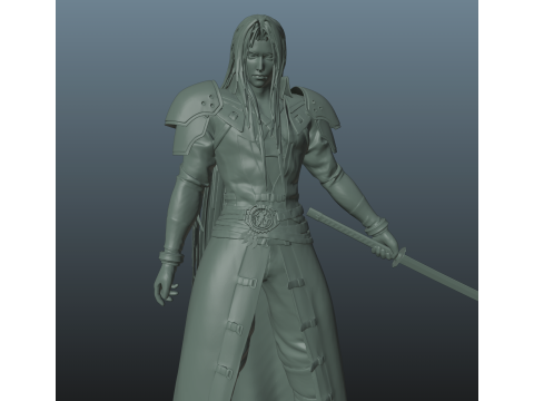 Final Fantasy 7 Sephiroth 3D Baskı Modeli