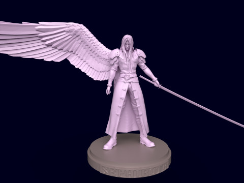 Final Fantasy 7 Sephiroth 3D Print Model