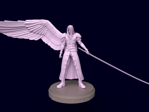 Final Fantasy 7 Sephiroth 3D Print Model