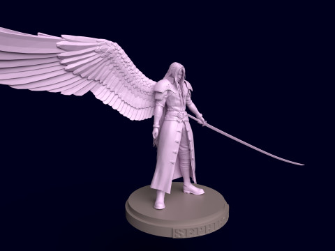 Final Fantasy 7 Sephiroth 3D Print Model