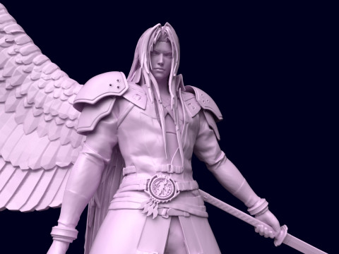 Final Fantasy 7 Sephiroth 3D Print Model