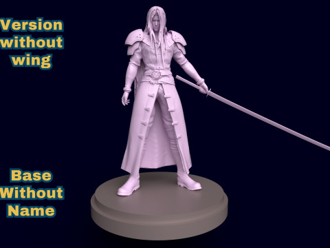Final Fantasy 7 Sephiroth 3D Print Model