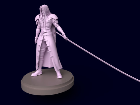 Final Fantasy 7 Sephiroth 3D Print Model