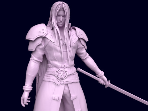 Final Fantasy 7 Sephiroth 3D Print Model