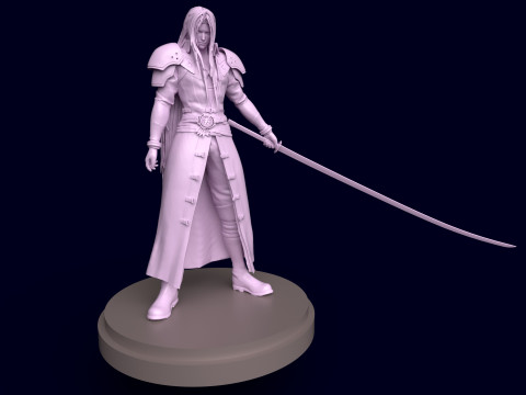 Final Fantasy 7 Sephiroth 3D Print Model