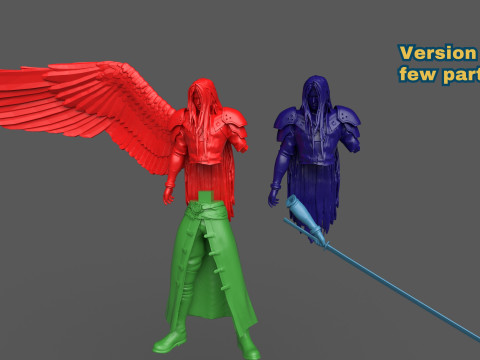 Final Fantasy 7 Sephiroth 3D Print Model