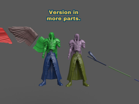 Final Fantasy 7 Sephiroth 3D Print Model