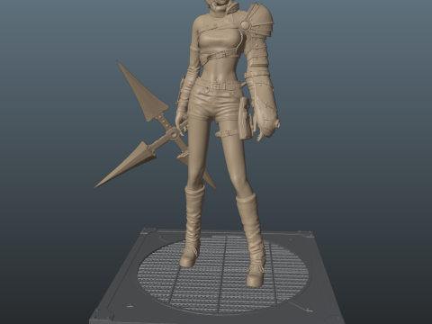 Final Fantasy VII Yuffie Kisaragi Modelo de Impressão 3D